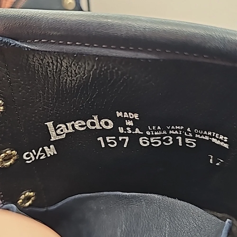 Laredo lace up boots, 9.5M - Picture 7 of 7